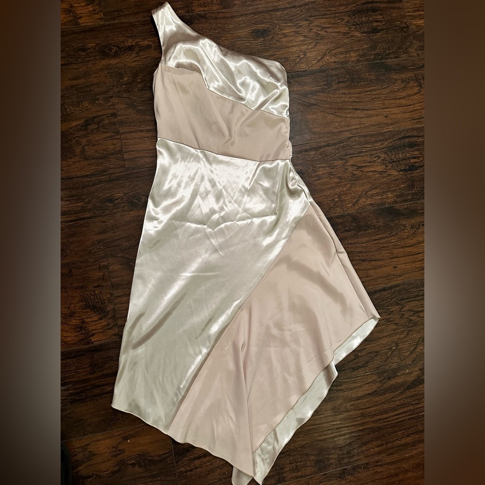 Silky Tan Dress